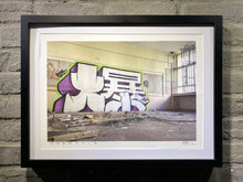 Load image into Gallery viewer, Picture of Hong Kong graffiti in abandon school by Hong Kong artist Boms
